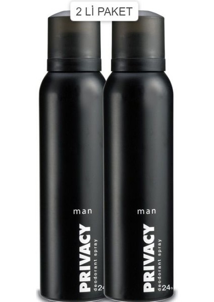 Deodorant Spray Man 150 ml 2'li Paket