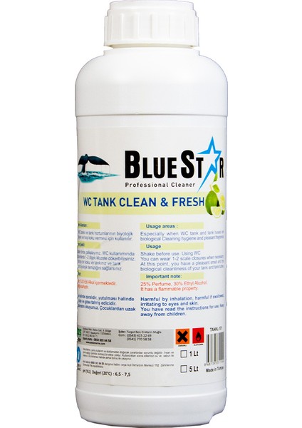 Bluestar Wc Tank Clean & Fresh (Limon Kokulu )