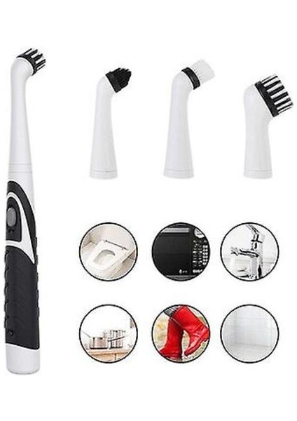 Güç Yıkama Kulesi Temizleme Kafası Mutfak Banyo Kablosuz Temizleme Fırçası (Yurt Dışından)