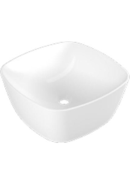 E.C.A Serel 46X46 Xm Tezgah Üstü Çanak Lavabo Batarya Deliksiz 3050DXS110H