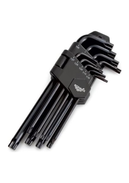 9 Parça Profesyonel Torx Allen Takımı 120 Mm.