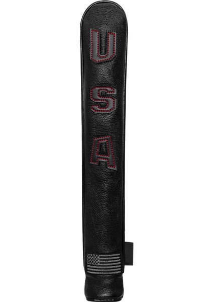Pu Golf Hizalama Çubuğu Kapağı Abd Işlemeli Su Geçirmez Premium Headcover Siyah Kırmızı (Yurt Dışından) indirimleri
