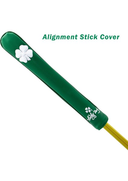 Şanslı Yaprak Golf Hizalama Çubuk Kapağı Iyi Yapılmış Premium Pu Deri Başlık Yeşil (Yurt Dışından) modelleri