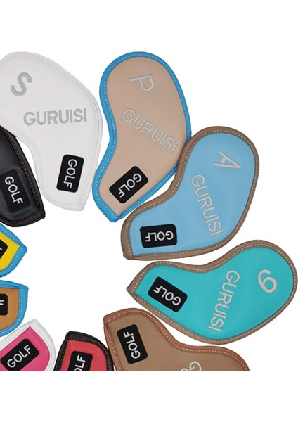 10PCS Golf Demir Kapakları Çoğu Marka Için Set Head Covers Club Sentetik Deri (Yurt Dışından) fırsatları