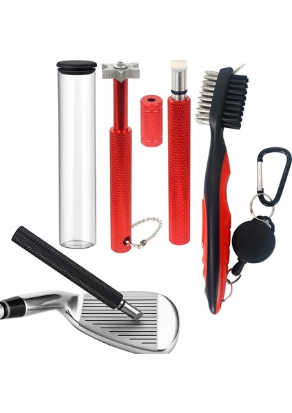 Taşınabilir Golf Kulübü Temizleyici Groove Bileme Golf Kulübü Fırçası Kama Irmler Kırmızı (Yurt Dışından) fiyatları