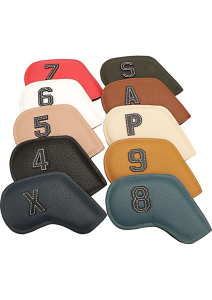 10X Golf Demir Headcover Seti 456789 A S P x Club Kafa Kapak Koruma Kılıfı Multo Bolor1 (Yurt Dışından) fiyatları