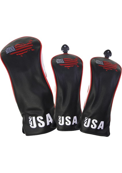 3pcs Dayanıklı Golf Ahşap Headcover No. 1 3 5 400CC Fairway Sürücü Kafa Kapağı (Yurt Dışından)