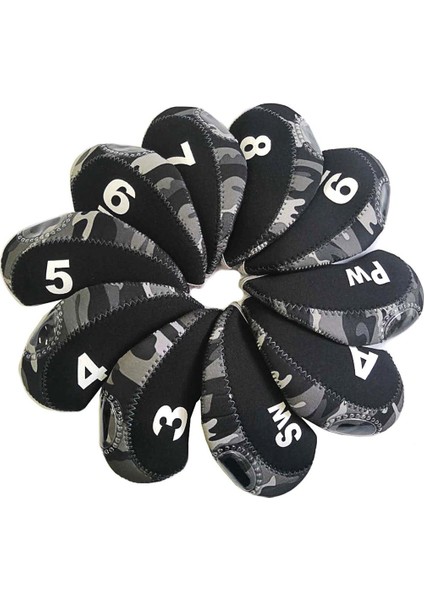 10PCS/PAKET Naylon Golf Demir Kapakları Set Headcover Hafif Yumuşak Su Geçirmez (Yurt Dışından) fiyatları