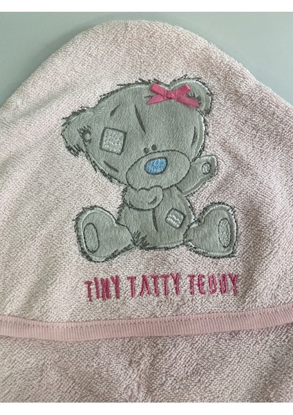 Pamuk Pembe Tiny Tatty Teddy Karakterli Bebek Havlusu XCM