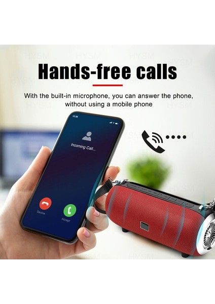 Yüksek Güç 40W Bluetooth Hoparlör Kablosuz Bt Sütunu Dış Mekan Sesi Taşınabilir Müzik (Yurt Dışından)