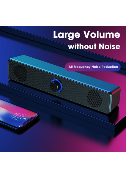 4d Surround Soundbar Bluetooth 5.0 Bilgisayar Hoparlörleri Dizüstü Pc Için (Yurt Dışından)