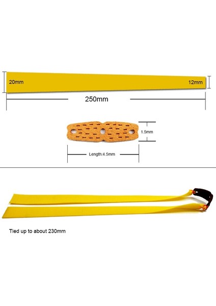 Shenzhen Xin Xin 6 Adet Sapan Lastiği 0.75MM - Sarı (Yurt Dışından)