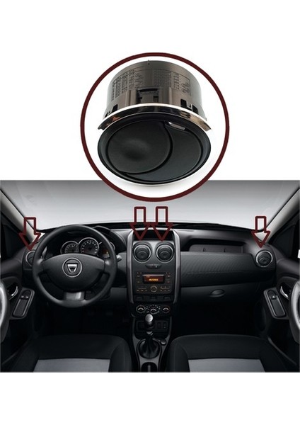 Dacia Duster Kalorifer Havalandırma Difizörü Krom 8200212480K indirimleri