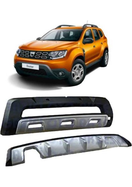 Dacia duster ön ve arka tampon koruma difüzör 2012 / 2018
