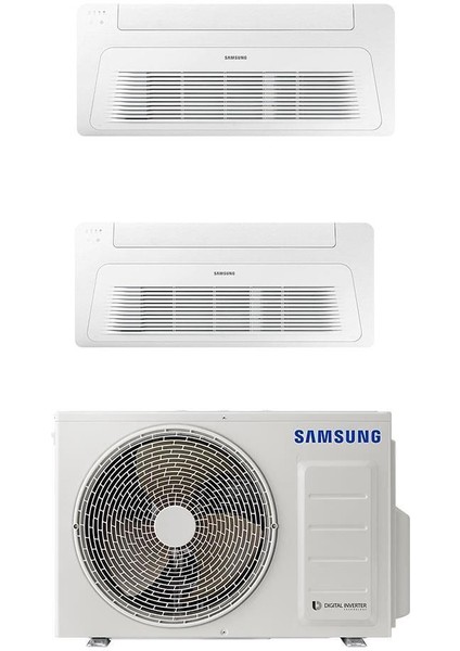 Wind Free (AJ050TXJ2KH/EA) 2X12000 BTU Iç 5.2 Kw Dış Ünite A 17100 BTU 1+2 Sistem Multi Inverter Duvar Tipi Klima