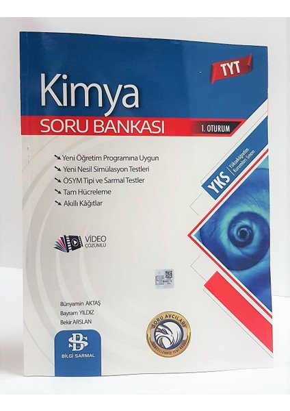 Bilgi Sarmal Yayınları TYT Kimya Soru Bankası Video Çözümlü