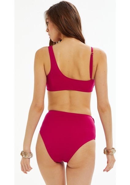 Mürdüm Tek Omuz Tokalı Bikini Takımı fiyatları