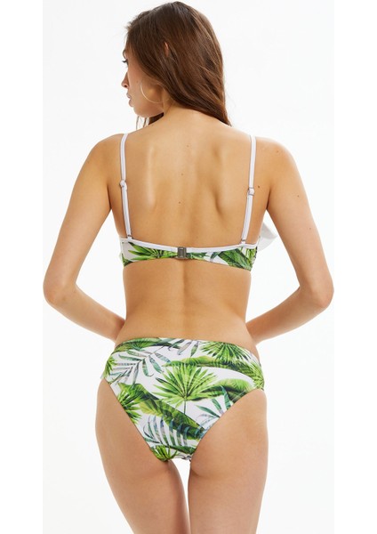 Yaprak Desenli Volanlı Bikini Takımı fiyatları