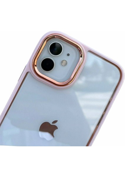 Pirok Store Iphone 11 Uyumlu Lüks Silikon Çerceve 12 Görünümlü Kılıf