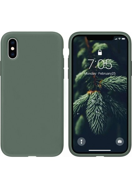 Apple iPhone Xr Kılıf Lansman Silikon Mat Yüzey Içi Kadife Kapak Tpu
