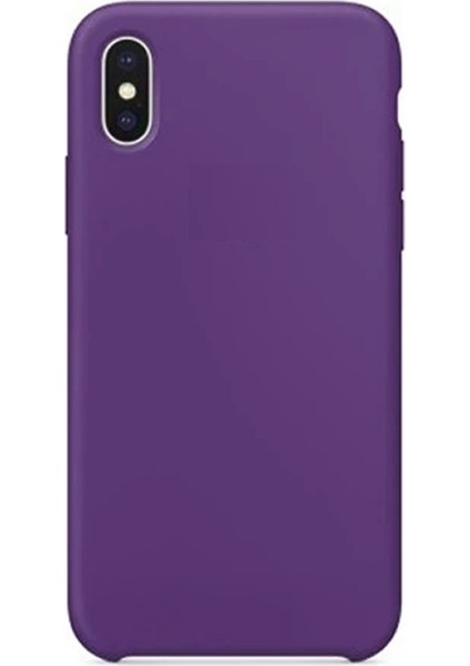 Apple iPhone Xs Max Kılıf Lansman Silikon Mat Yüzey Içi Kadife Kapak Tpu