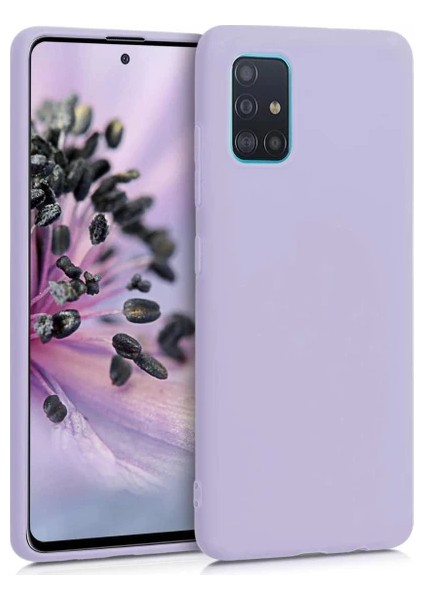 Samsung Galaxy A52 5g A526 Kılıf Lansman Silikon Mat Yüzey Içi Kadife Kapak Tpu