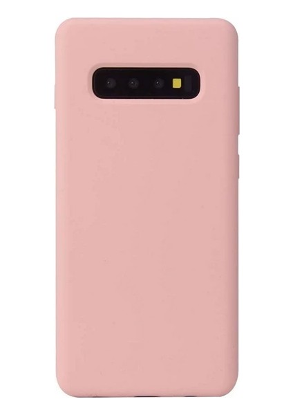 Samsung Galaxy S10 G973 Kılıf Lansman Silikon Mat Yüzey Içi Kadife Kapak Tpu