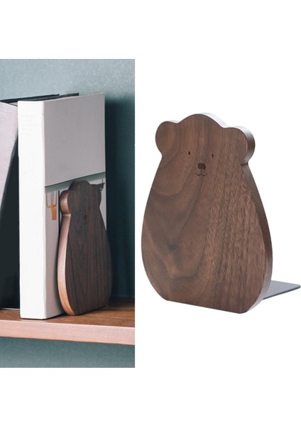 Dvds Home Için Ahşap Kitap Tutucu Stopper Kitaplık Kitap Destek Organizatörü fırsatları