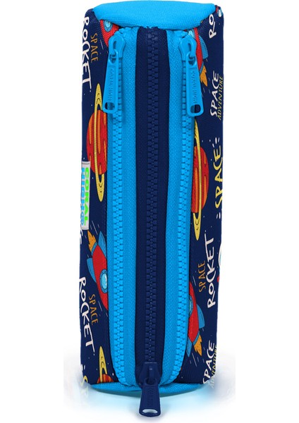 Kids Üç Bölmeli Kalem Kutusu Lacivert Mavi Uzay Desenli 22320 modelleri