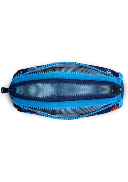 Kids Üç Bölmeli Kalem Kutusu Lacivert Mavi Uzay Desenli 22320 fırsatları