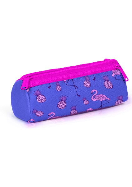 Coral High Kids Üç Bölmeli Kalem Kutusu Lavanta Pembe Flamingo Desenli 22316 modelleri