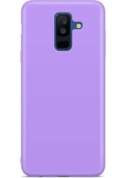 Samsung Galaxy J8 J810 Kılıf Lansman Silikon Mat Yüzey Içi Kadife Kapak Tpu