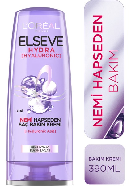 L'oréal Paris Elseve Hydra [hyaluronic] Nemi Hapseden Saç Bakım Kremi 390ML