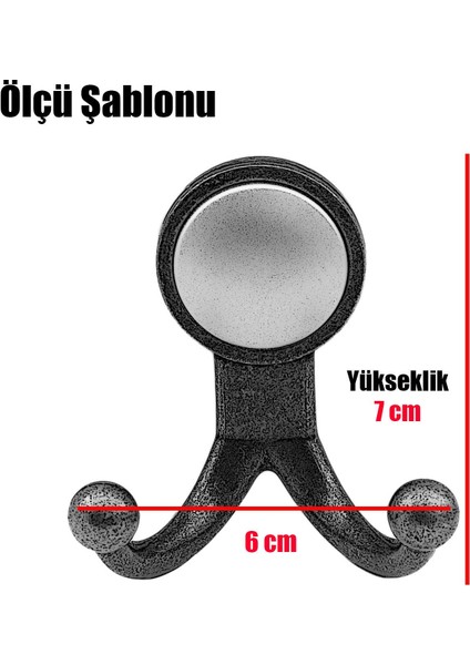 Fortuna Vestiyer Duvar Askısı Dolap Elbise Askılığı Füme Metal Askı modelleri