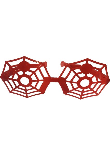 Mega Boy Spider Örümcek Ağı Şekilli Gözlük Kırmızı Renk