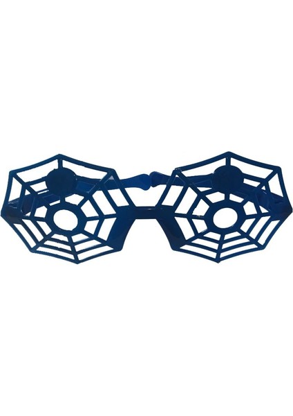 Mega Boy Spider Örümcek Ağı Şekilli Gözlük Mavi Renk