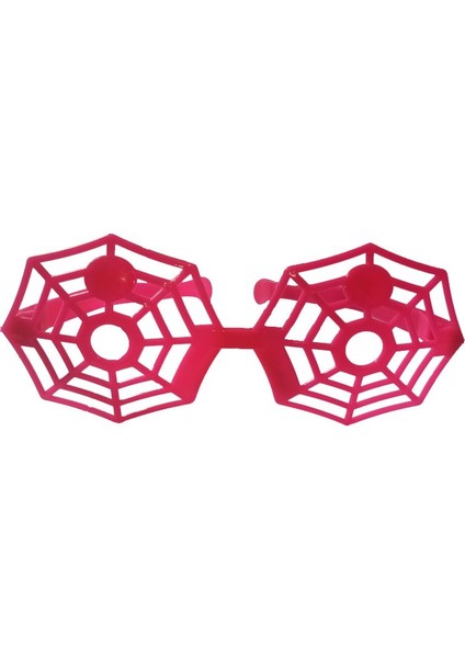 Mega Boy Spider Örümcek Ağı Şekilli Gözlük Pembe Renk