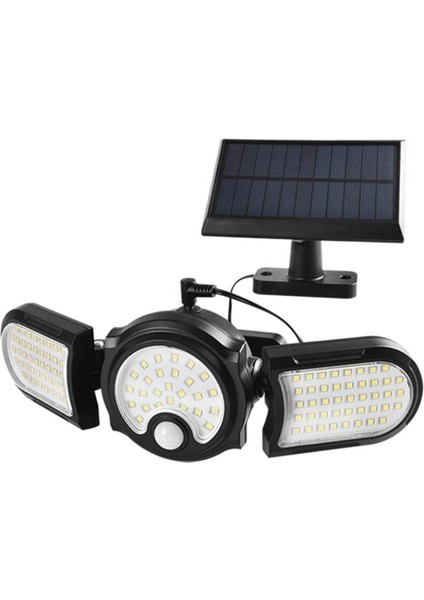 Solar 112 Ledli Güneş Enerjili Hareket Sensörlü Büyük Boy Bahçe Aydınlatma Sokak Lambası