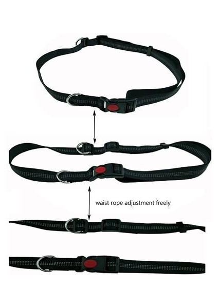 Köpekler Tasma Koşu Esneklik El Serbestçe Pet Ürünleri Köpekler Koşum Yaka Koşu Kurşun ve Ayarlanabilir Bel Ipi | Tasmalar (Yurt Dışından) fırsatları