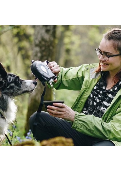 Geri Çekilebilir Köpek Tasma Naylon Katlanabilir Seyahat Kase Taşınabilir Yavru Su Şişesi Açık Yürüyüş Koşu Çekiş Halat Pet Malzemeleri | Tasmalar (Yurt Dışından)