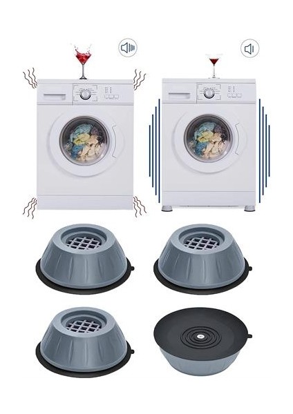 Homecare Major Makine Titreşim ve Sallantı Önleyici Kauçuk Seti 715742