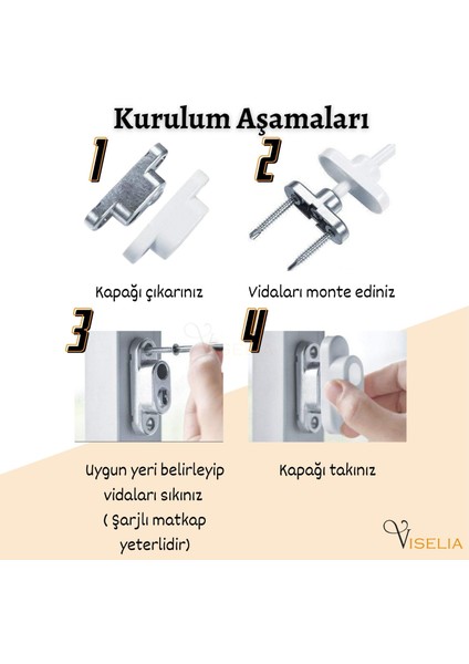 Antrasit Pencere Kilidi Halatlı Çocuk Güvenlik Emniyet Hırsız Pimapen Pvc Kapı Bebek Kilidi