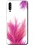 Samsung Galaxy A30S Kılıf Hd Desen Baskılı Arka Kapak - Pembe Tüy 1