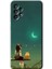 Samsung Galaxy A53 Kılıf Hd Desen Baskılı Arka Kapak - Kedili Kız 1