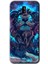 Samsung Galaxy J8 Kılıf Hd Desen Baskılı Arka Kapak - Neon Aslan 1