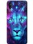 Samsung Galaxy A02 Kılıf Hd Desen Baskılı Arka Kapak - Neon Lion 1