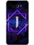 Samsung Galaxy J7 Prime Kılıf Hd Desen Baskılı Arka Kapak - Dark Neon Yaprak I Harfi 1