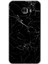 Samsung Galaxy C7 Kılıf Hd Desen Baskılı Arka Kapak - Siyah Mermer 1