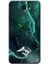 Samsung Galaxy J7 Prime Kılıf Hd Desen Baskılı Arka Kapak - Yeşil Kurt 1