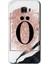 Samsung Galaxy C9 Pro Kılıf Hd Desen Baskılı Arka Kapak - Pembe Mermer Desenli Ö Harfi 1